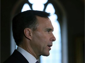 Morneau

Finance Minister Bill Morneau talks to reporters after he delivered his fall economic update in the House of Commons, Tuesday, October 24, 2017, in Ottawa. THE CANADIAN PRESS/Fred Chartrand ORG XMIT: FXC103
Fred Chartrand,
