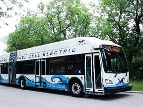 An electric bus produced by New Flyer.