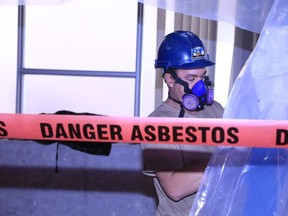 A new program is monitoring workplace exposures to harmful substances, such as asbestos.