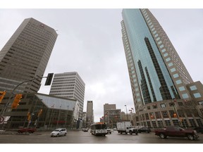 Portage and Main, in Winnipeg.    Wednesday, November 30, 2016.   Sun/Postmedia Network
Chris Procaylo, Chris Procaylo/Winnipeg Sun