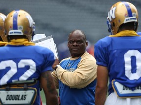 The Bombers may be missing defensive coordinator Richie Hall for Saturday's game in Regina.