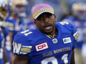 Winnipeg Blue Bombers defensive back Moe Leggett, who has lived in the city at least part time for the last four years, says he has never experienced the racism in Winnipeg that was highlighted by former Jets forward Evander Kane in a recent article.