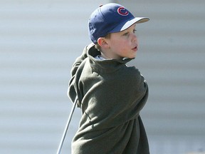 A youngster works on his swing on the Winnipeg Canoe Club Golf Course. Winnipeggers will get a chance to have their say on the future of the course on Wednesday.