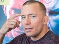 George St. Pierre on Oct. 25, 2017 in Montreal