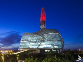 The Canadian Museum for Human Rights saw 60% of its visitors come from outside of Winnipeg in 2016-17.