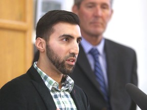 Osaed Khan (left), president of the Manitoba Islamic Association.