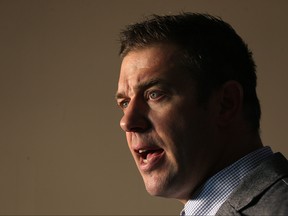 Winnipeg Blue Bombers general manager Kyle Walters speaks during a press conference at Investors Group Field in Winnipeg on Tues., May 23, 2017. Kevin King/Winnipeg Sun/Postmedia Network