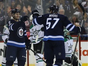 Winnipeg Jets defenceman Jets defenceman Tyler Myers (57) is rounding into to form.