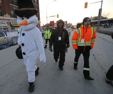 The Santa Claus Parade took place in Winnipeg this evening.  Saturday, November 18, 2017.   Sun/Postmedia Network