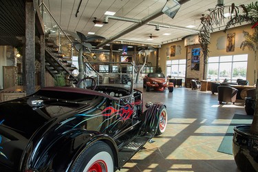 Harley and Auto Show co-owner Ty Unruh spent the better part of two years transforming the building into the impressive space it is today.