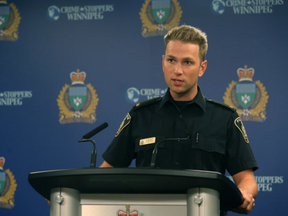 Const. Jay Murray says a complex year and a half long investigation has led to charges and is ongoing.