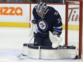 Connor Hellebuyck makes his fifth consecutive start in goal for the Jets, who won’t make any lineup changes for a third consecutive game.