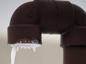 At these temperatures freezing pipes can become a problem.  Mark Wanzel The Barrie Examiner QMI