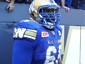 Winnipeg Blue Bombers OL Stanley Bryant.