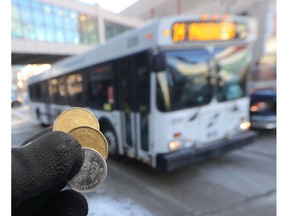 Many Winnipeg transit users are skipping out on the fare.   Wednesday, December 06, 2017.   Sun/Postmedia Network