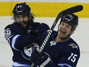 Mathieu Perreault bolstered the Jets fourth line when the team was at full health earlier this season.