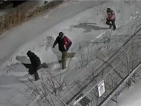 RCMP are are asking the public's assistance in locating three suspects after an early-morning break-in and theft on Wednesday, Dec. 13, 2017 in Gimli, resulted in the theft of three Polaris snowmobiles. Surveillance cameras captured the theft in progress. Gimli is 76 kms north of Winnipeg.