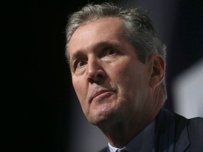 Manitoba Premier, Brian Pallister, delivered his state of the province address, in Winnipeg today.   Thursday, December 07, 2017.   Sun/Postmedia Network