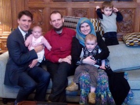 Trudeau with the Boyle family.