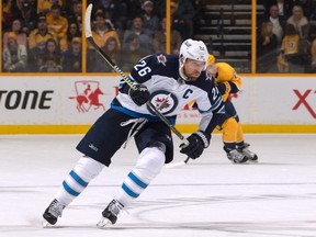 Blake Wheeler, among others, has stepped up in a big way with Mark Scheifele out weeks with an upper-body injury. (Photo by Frederick Breedon/Getty Images)