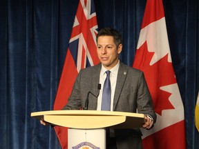 Mayor Brian Bowman said funding needs to be restored from the province for fighting mosquitoes this year. Chris Procaylo, Chris Procaylo/Winnipeg Sun