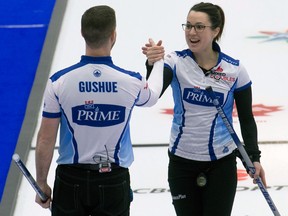 Brad Gushue and Val Sweeting