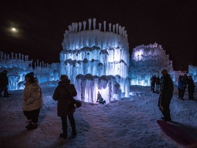 Handout photograph from Ice Castles, a Utah-based company bringing its attraction to The Forks in Winnipeg starting on Fri., Jan. 5, 2018.  A.J. Mellor/HANDOUT