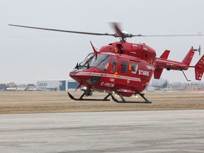 Emergency crews responded to two highway crashes Saturday evening, including a single-vehicle rollover on the Perimeter Highway where the lone male driver was taken to hospital by STARS air ambulance.