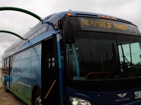 Winnipeg Transit showed off its new electric bus May 2, 2014.