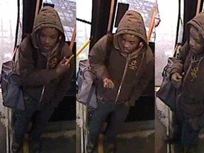 Winnipeg police are looking for this man, who they consider a suspect in the Jan. 21 assault of a Winnipeg Transit driver. Supplied