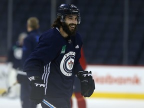Forward Mathieu Perreault says he hasn't seen such dominating team than the one he's playing on. (Kevin King/Winnipeg Sun)