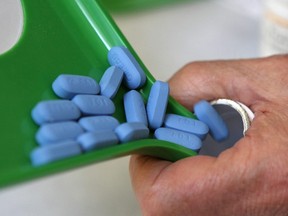 Pills are counted at a pharmacy. Justin Sullivan/Getty Images