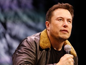 Elon Musk speaks during 'Elon Musk Answers Your Questions!' part of SXSW, at ACL Live in Austin, Texas, March 11, 2018. (WENN.com)