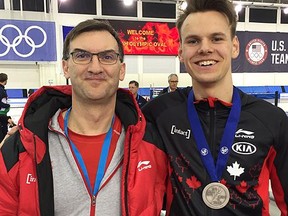 Tyson Langelaar of Winnipeg, MB, won a silver medal as he finished second in the men's final overall standings at the 2018 ISU World Junior Long Track Championships Saturday in Salt Lake City.