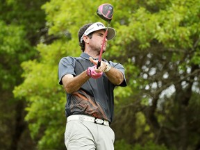 Bubba Watson of the United States plays his shot from the fifth tee during his final round match against Kevin Kisner of the United States in the World Golf Championships-Dell Match Play at Austin Country Club on March 25, 2018 in Austin, Texas. (Gregory Shamus/Getty Images)