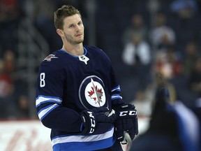 Winnipeg Jets defenceman Jacob Trouba could return from a concussion on Saturday. Kevin King/Winnipeg Sun/Postmedia Network