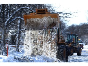 A new finance report states the city currently expects to spend $45.2 million on snow and ice removal, about $10.4 million beyond what it budgeted for the service. That's thanks to major snow accumulation during the snowiest February in 30 years, during which 38.4 centimeters of the white stuff fell on the city, the report says.