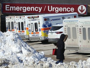 The St. Boniface Hospital emergency department in Winnipeg on Wed., March 7, 2018. Kevin King/Winnipeg Sun/Postmedia Network