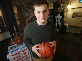 The number one boy's basketball player, Kyler Filewich, of Vincent Massey Collegiate.  Tuesday, March 13, 2018.   Sun/Postmedia Network