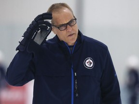Jets head coach Paul Maurice won't divulge much information on injuries. (KEVIN KING/Winnipeg Sun)