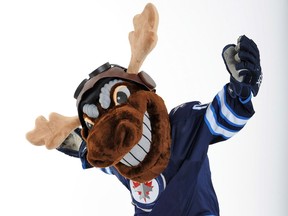 Winnipeg Jets mascot Mick E. Moose.