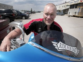 Ed Johner, prostate cancer survivor and TELUS Manitoba Motorcycle Ride for Dad spokesperson. This year's Manitoba Motorcycle Ride for Dad will be held on May 26.