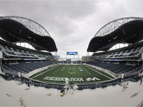 Winnipeg Blue Bombers' home Investors Group Field. The club's improved play on the field in 2017 helped the franchise post a $5.1 million operating profit on the year, an increase of $2.3 million from 2016.