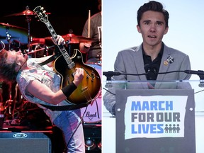 Ted Nugent (L) and David Hogg. (Ethan Miller/Mark Wilson/Getty Images)