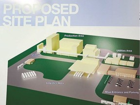 Project rendering of the Roquette pea protein processing facility in Portage la Prairie. Construction of the nearly half-billion dollar pea protein processing facility will take longer than originally planned, pushing the expected date the plant is to be operational by into 2020.