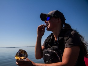 Jillian Brown, 30, Winnipeg-born adventure photographer and writer, is on a 210-day, 7,600-kilometre coast to coast canoe expedition across the United States with teammate Martin Trahan.