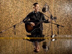 Royal Wood performs in MacEwan University's Studio A in Edmonton Friday April 27, 2018. Photo by David Bloom For a story by Fish Griwkowsky