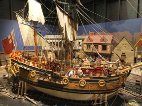 The Manitoba Museum's Nonsuch, a replica of the ship that sailed into Hudson Bay in 1668.