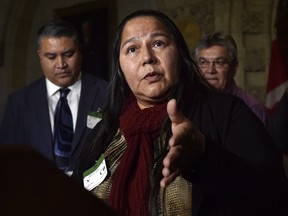 Judy Wilson, Chief of Neskonlith Indian Band and Executive Member of the Union of B.C. Indian Chiefs.