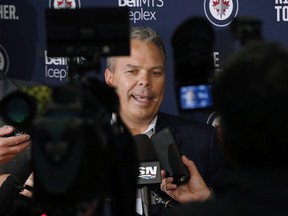 Winnipeg Jets GM Kevin Cheveldayoff has been named a finalist for the NHL general manager of the year award. (THE CANADIAN PRESS/PHOTO)